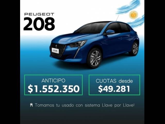 Peugeot 208 like 1.2 Like 1.2L automático $140.000